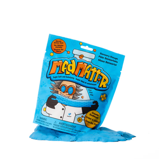 Mad Mattr 10oz Blue Quantum Pack – Super-soft sensory dough that never dries out, for kids 3+