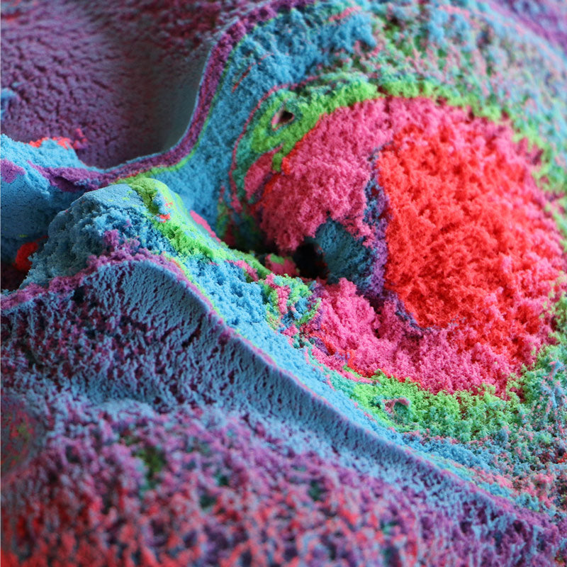 Mad Mattr mixed colors texture closeup – super-soft never-drying sensory dough